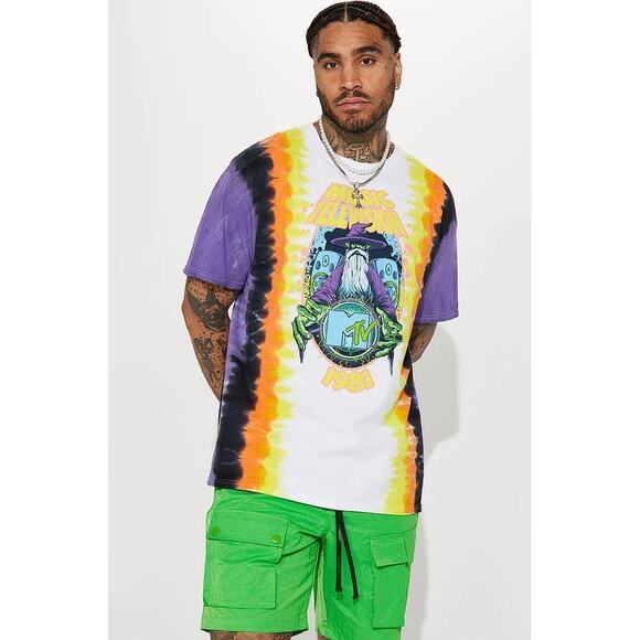 MTV Men's Music Television 1981 Short Sleeve Tee Size M In Multi Color - Picture 2 of 9